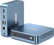 PELADN Mini PC, Intel N95(up to 3.4GHz),16GB DDR4/512GB SSD,Type-C/Dual HD,Mini Desktop Computer,4K/60Hz Triple-Display USB3.0/WiFi 5/BT4.2 Mini Computers for Home Business