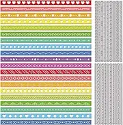 GLOBLELAND Decorative Cutting Dies with Stitching Punches with Metal Frame Lace Edge Cutting and Embossing Templates for Scrapbooking Crafts Paper Card Making