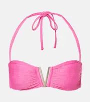 [Heidi Klein] Heidi Klein Tulum bandeau bikini top AU 14 pink