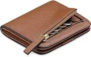 [GAEKEAO] Women's Small Purse with RFID Protection, Mini Short Purse Women Leather with Zip Wallet, Soft, Comfortable, Cute Coin Compartment Purse