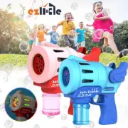 Automatic Bubble Gun Gatling Kids Summer Toys Soap Water Bubble Machine