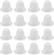 SUPVOX 200pcs Silicone Tattoo Ink Cups Tattoo Makeup Pigment Caps Semi-permanent Microblading Ink Cup Holders (Large Size)