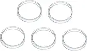 CHILDWEET 5pcs Cell Culture Petri Dishes Glass School Lab Dishes Boys and Girls Flat Reusable High Borosilicate