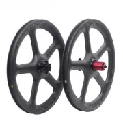 16inch 349 5 Spokes Carbon Folding Bicycle Wheelset Center Lock Disc Brake Hubs