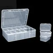 14 Pcs Small Plastic Jewelry Organizer Box,Small Bead Storage Organizer Box,Seed Storage Containers Boxes with Lids for Beads, Jewelry and Craft Supplies