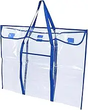 jojofuny 1Pc Transparent Poster Board Holder Bag Large Capacity Organizer for Rulers Drawing Boards Durable Storage Pouch with Straps for Teachers Students Artists