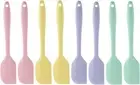 8 Pack Mini Silicone Spatula Set, 21cm Small Rubber Spatula Heat Resistant, Heat