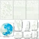 No-Drill Ceiling Stars Stickers No-Drill Glowing Stickers Space Wall Decor tiaNO