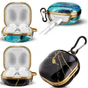 Protective Cover Shell with Carabiner For Samsung Galaxy Buds Live Case Earbuds