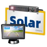 Solar Wireless Backup Camera with IR Night Vision, 3 Mins No Wires Install, E...