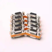 DB9 Null Modem Female to Female Slimline Data Transfer Serial Port Adapter 10 Pa