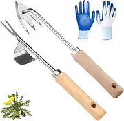 Zagahul 2 Pcs Weeding Tool, Weeding Artifact Uprooting Weed Pulling Tool,Weed Puller Tool with Long Handle,Weed Puller Tool Garden,Hand Weeder Tool with Handle for Home Garden and Farm