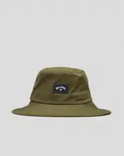 [Billabong] Billabong Men's Big John Wide Brim Hat in Military Green Size Small/Medium S/M Military Green