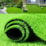 LVBAO Synthetic Grass Pet Rug Carpet 4FT X 7FT Self-draining Astro Turf Lawn for Indoor OutdoorFaux Grass Rug Garden Patio Balcony Landscape Replacement Artificial Grass Patch Turf Carpet Door Mat