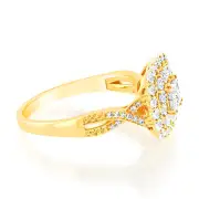 1/4 Carat Luminesce Lab Grown Diamond Ring in 9ct Yellow Gold, Q