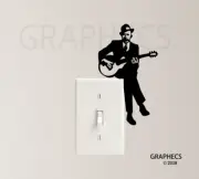 Guitar Music Decal Vinyl Sticker Playing Jazz Classical Instrument Home Decor