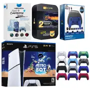 Sony PS5 Digital Astro Bot Bundle + Extra Controller, Gamer Kit, 2 Year Warranty