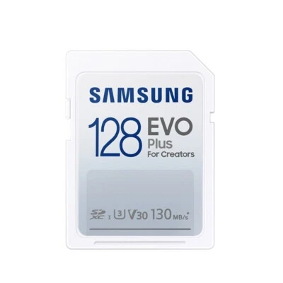 SAMSUNG EVO Plus 130MB/s Camera SD Memory Card SDXC UHS-I V30 128GB