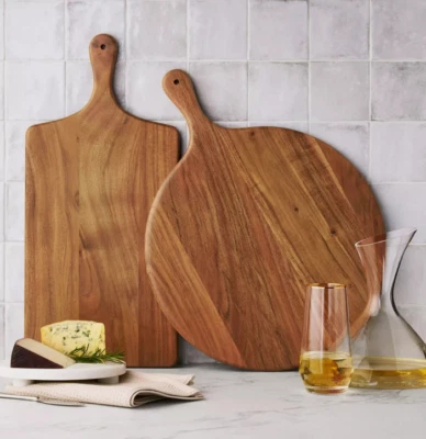 Member's Mark Set of 2 Acacia Wood Charcuterie Boards.
