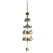 Retro Wind Chimes Elephant Bell Lucky Feng Shui Pendant Room Decoration