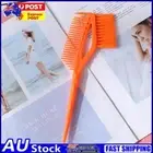 Barber Hair Dye Comb with Brush Plastic Hair Coloring Applicator (Orange)