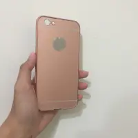 在飛比找蝦皮購物優惠-iPhone 6/6s玫瑰金鏡面手機殼