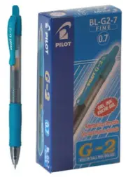Pilot G-2 Gel Rollerball Pen - Fine 0.7mm, Light Blue 12 Pack
