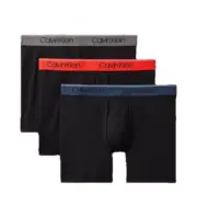 NWT Calvin Klein. ** Men' 3 Pack. Microfiber. Boxer Brief. Black. MSRP $47.50