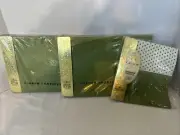 NEW Cannon Royal Family Percale Fern Green Sheets & (2) Pillow Cases Polka Dot