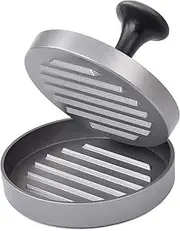 GRÄWE Burger Press with 50 Sheets of Baking Paper, Hamburger Press Set Made of Cast Aluminium for Delicious Hamburgers, Patties, BBQ, Burger Press with Non-Stick Coating