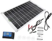 1Set Solar Panel Kit for Outdoor Charging Battery Charger with Solar Charge Controller Durable Design for Camping and Hiking