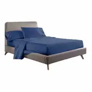 Ocean Cotton 1000TC Fitted Flat Sheet Pillowcase Set Single KS Double Queen King