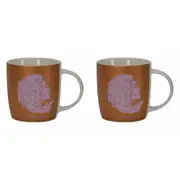 2PK Annabel Trends Coffee Mug Zodiac Virgo 350ml Milk/Tea Cup w/ Handle Orange