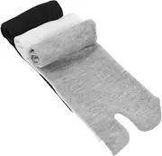 [ANDRESLAD] 3 Pairs Mid-calf Tabi Socks Slipper Shoes for Women Toeless Cotton Socks Merino Wool Socks Men For Sandals Warm Socks for Women Bonds Crew Socks Women Sandals for Women Cute Socks