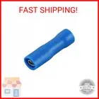 Baomain 0.11“ Blue Female Insulated Spade Wire Connector Electrical Crimp Termin