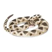 Eastern Diamondback Rattlesnake Figurine - Realistic 40" Model Figure -