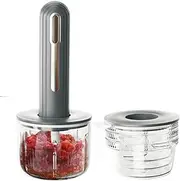 Baby Food Grinder - Compact Meat Chopper - Portable Electric Shredder for Home and Camping Vegetable, Fruit, Meat Prepping