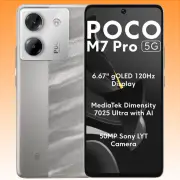 Xiaomi Poco M7 Pro Dual SIM 5G (8GB RAM, 256GB, Silver) - Brand New