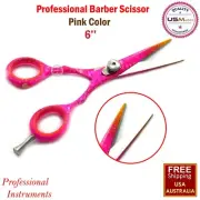 Haircutting Barber Saloon Pink Color Scissor 6 inch Stainless Steel Beaden®