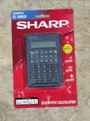 NEW & Sealed Sharp Fraction Scientific Calculator Vintage EL-500LB Hard Case ++