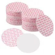 63mm/2.46" Foam Lid Liner, 300Pcs PS Resistant Pressure Sensitive Seal White Red