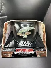 Star Wars Slave 1 Boba Fett Ship Large 7" Titanium Series Die Cast Sealed HASBRO