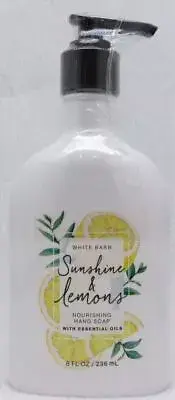1 Bath & Body Works SUNSHINE LEMONS Nourishing Hand Soap With Essential Oils