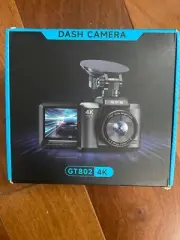 2025 GT802 Dash Cam Front & Rear,4K+1080P Dual Dash Camera 2.4" Screen 170° Wide