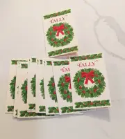 12 Hallmark Vintage Christmas Bridge Score Cards. 2 & 3 Table Tallies. MCM