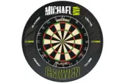 Winmau Blade 6 Dart Board + MVG Retro Dartboard Surround + Darts Set