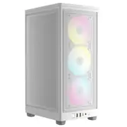 Corsair 2000D RGB Airflow Mini-ITX Small-Form-Factor Case, White, Mesh Panels