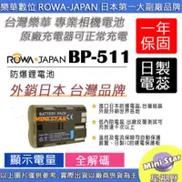 在飛比找蝦皮購物優惠-星視野 ROWA 樂華 CANON BP511 BP-511