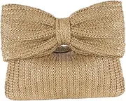 [Healvian] Straw Handbag for Women Lightweight Woven Summer Clutch Purse Beach Tote for Vacation Parties Durable and Stylish Accessory with Capacity
