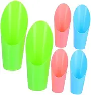 Kisangel 6pcs Scoop: Plastic Succulent Gardening Tools Set - Mini Scoops for Indoor Plants Potting and Micro Landscapes